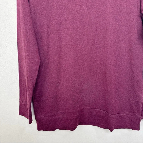 Aritzia Womens Small TNA Del Mar Tshirt  In Burgundy - Picture 8 of 14